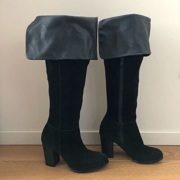 Sam Edelman Boutique-Tanna Over Knee Suede Boots - Picture 6 of 10